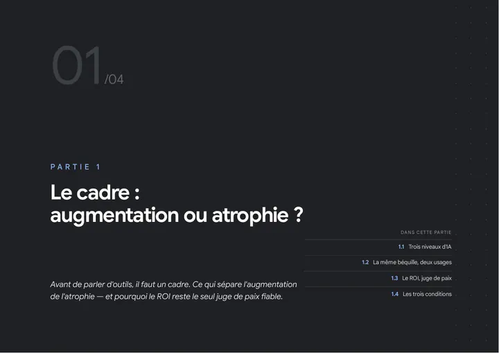 Chapitre — augmentation ou atrophie